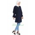 Modest Designer Kurti - Navy Blue Modest Designer Kurti - Navy Blue